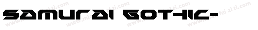 Samurai Gothic字体转换